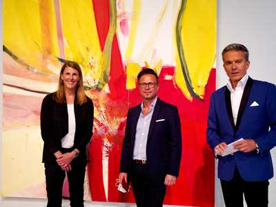  DI Barbara Weißeisen-Halwax, Alexander Kery und Alfons Haider bei der Ausstellungseröffnung